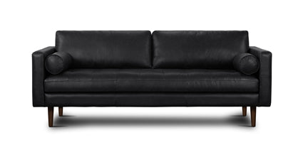 Premium Napa Leather Sofa - Modern Luxury Living Room Furniture for Home & Office - Perfect for Relaxing, Entertaining & Stylish Decor