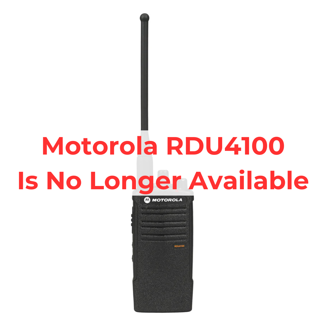 Motorola RDU4100 2-Way Radio 6 Pack Bundle with Multi-Unit Charger - Perfect for Construction, Warehouses & Outdoor Adventures