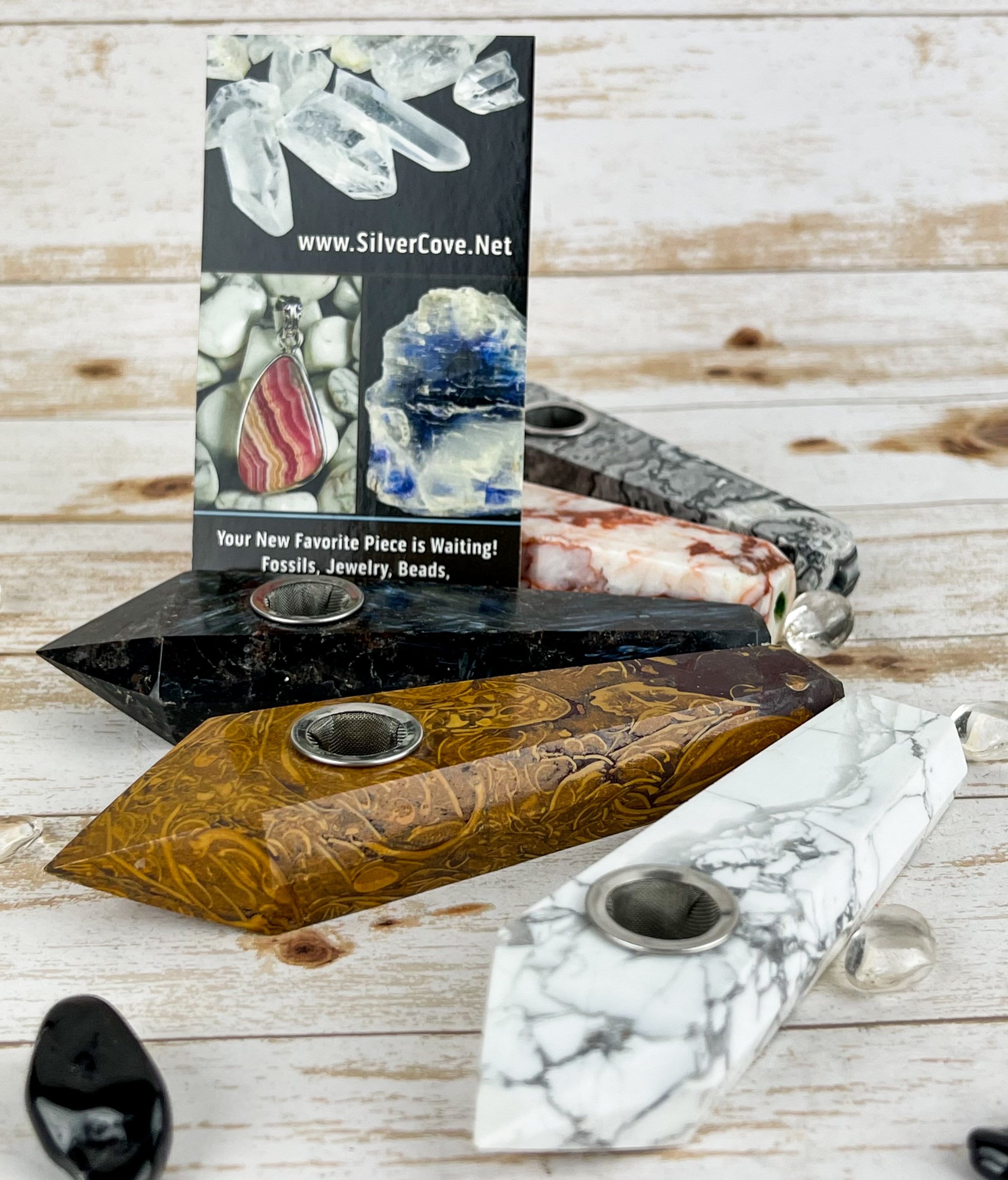 Premium Handcrafted Crystal Pipes for Smoking - Rose Quartz, Amethyst & More | Natural Stone Glass Pipes for Herbal Use, Meditation & Relaxation | Perfect Gift for Spiritual Enthusiasts