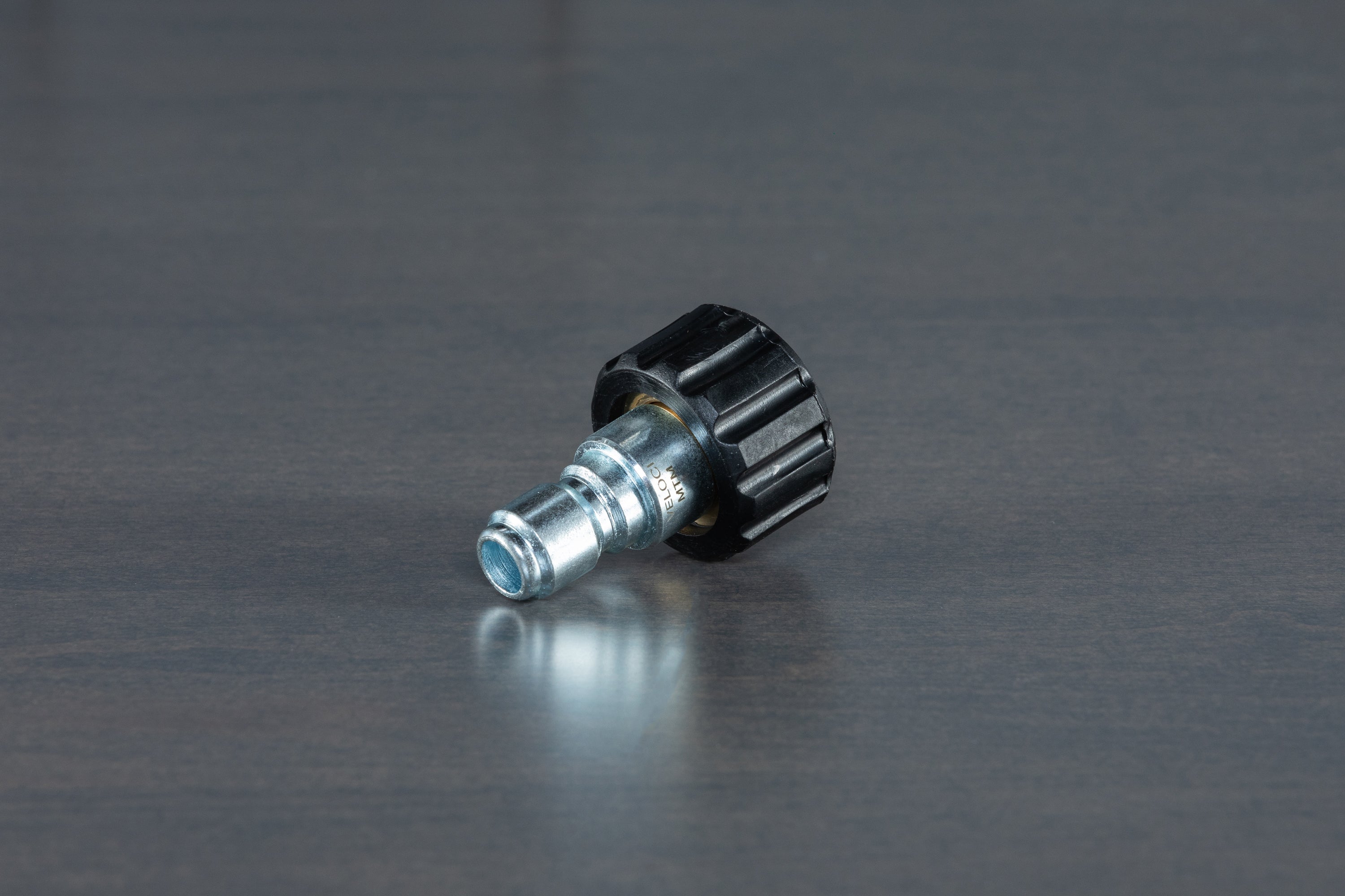 Zinc M22 Female (14mm) to 3/8 Quick Disconnect (QD) Plug Adapter - Perfect for Hydraulic Systems, Pneumatic Tools & Industrial Equipment Connections