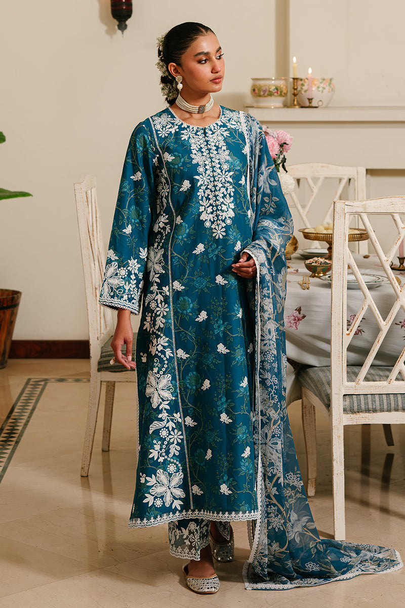 ICE BLOOM 3-Piece Embroidered Lawn Suit for Women - Floral Summer Outfit for Casual Wear & Special Occasions