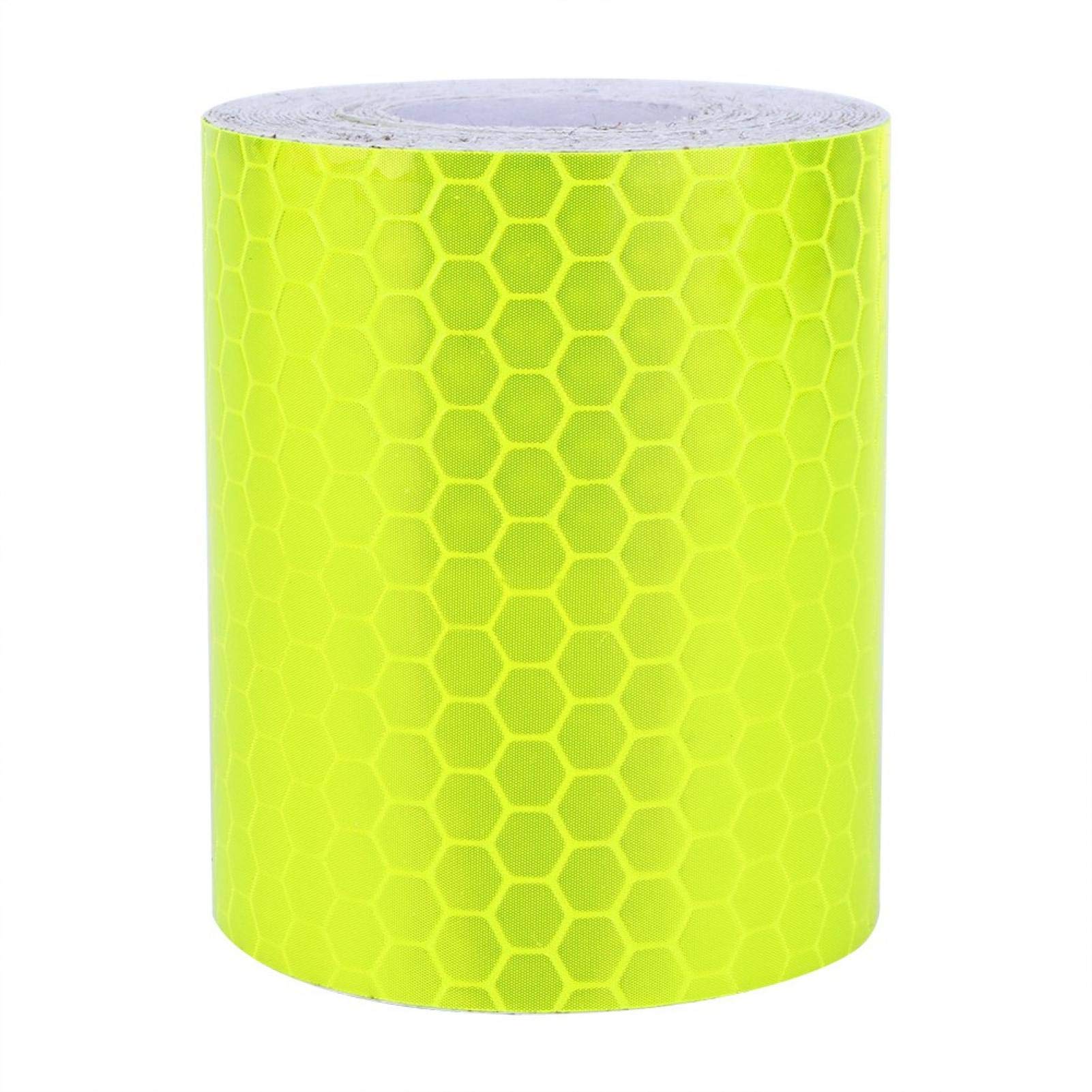 High Visibility Reflective Warning Tape - 300cm PVC Fluorescent Safety Tape for Buses, Motorcycles, Trucks & Road Safety | Nighttime Visibility & Hazard Marking Solution