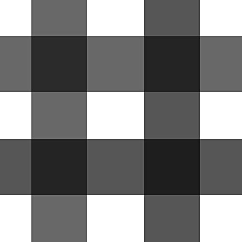 Gingham Checkered Black
