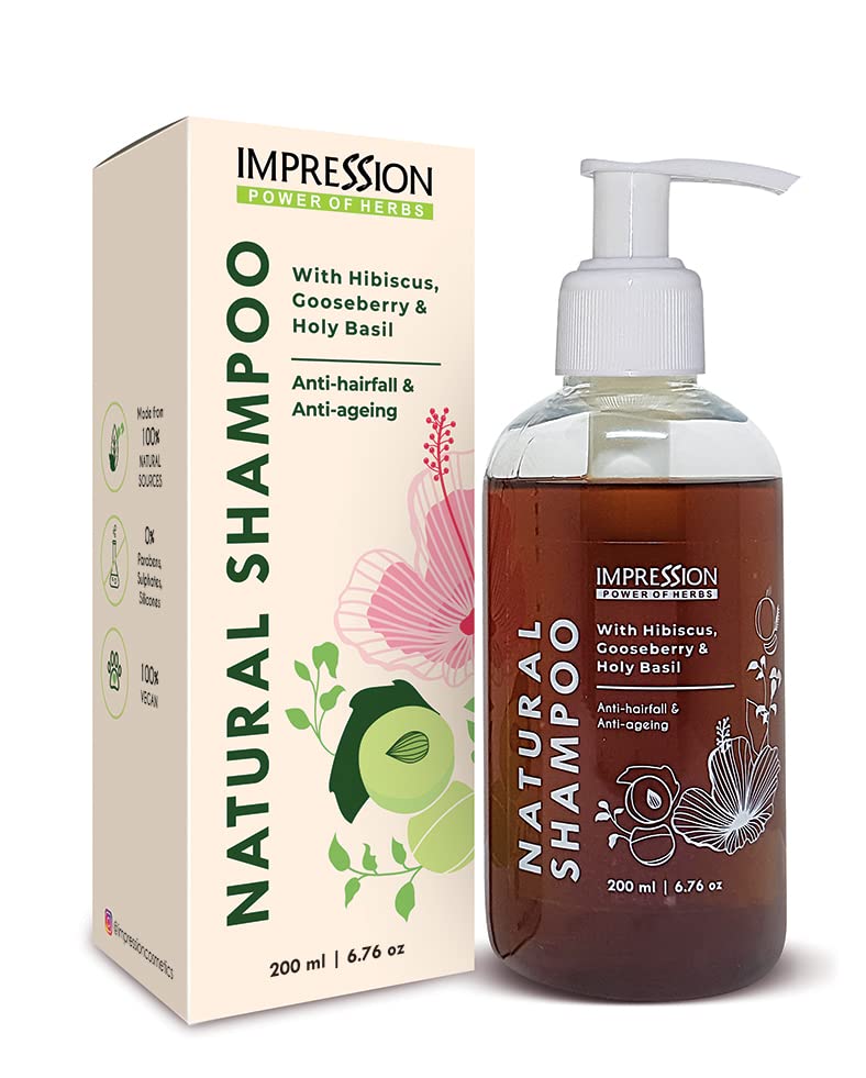 Natural Hair Growth Shampoo - Anti Hair Loss & Anti Aging Formula for Thicker, Healthier Hair - Perfect for Daily Use & Hair Repair Treatment