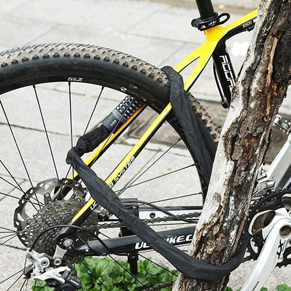 Heavy Duty Anti-Theft Bicycle Lock - 1.5m Password Protected Digital Chain Lock for Outdoor Bike & Motorcycle Security | Perfect for Cycling, Commuting & Urban Riding Accessories