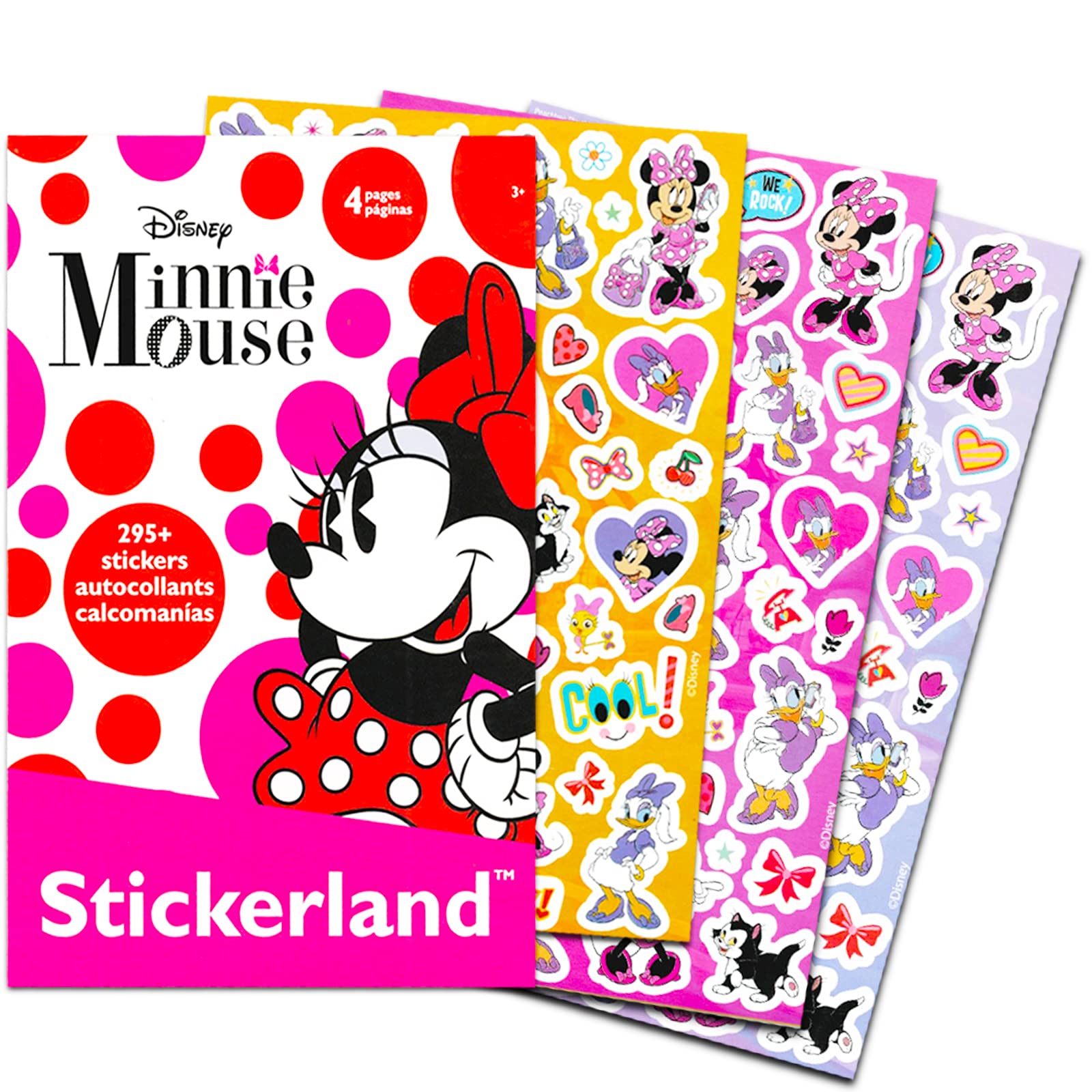 Minnie Mouse Twin Bedding Set for Girls - Quilted Bedspread with Bonus Stickers | Soft & Cozy Disney Character Bedspread for Kids' Room Decor | Perfect for Birthday Gifts, Sleepovers & Themed Bedrooms