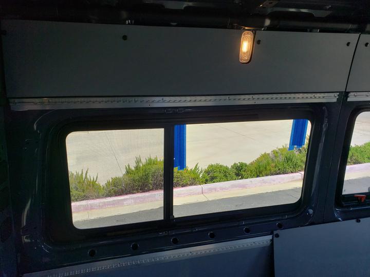 AMA Driver Side Rear Quarter Screened Half Slider Window for 2007-2024 Sprinter 144 WB - Perfect for Van Conversions & RV Upgrades