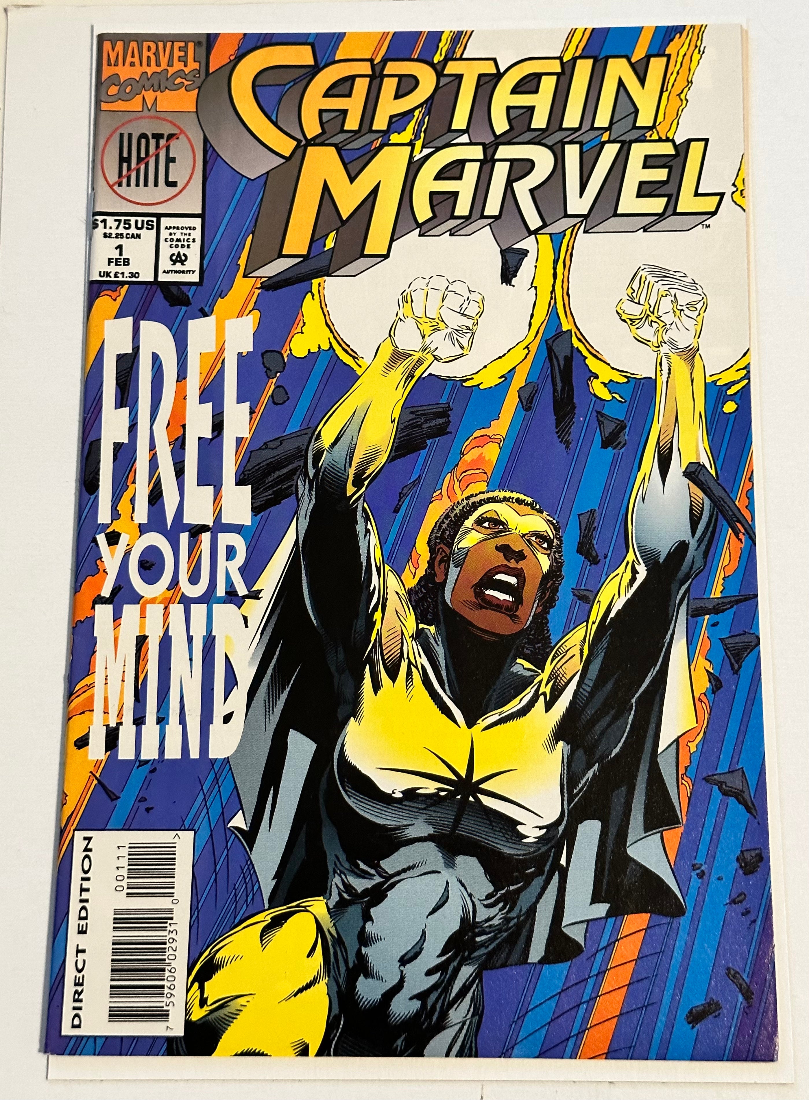 Captain Marvel Free Your Mind #1 Comic Book 1994 - Rare Collectible Edition for Marvel Fans & Comic Collectors - Perfect for Display, Gifts, and Investment