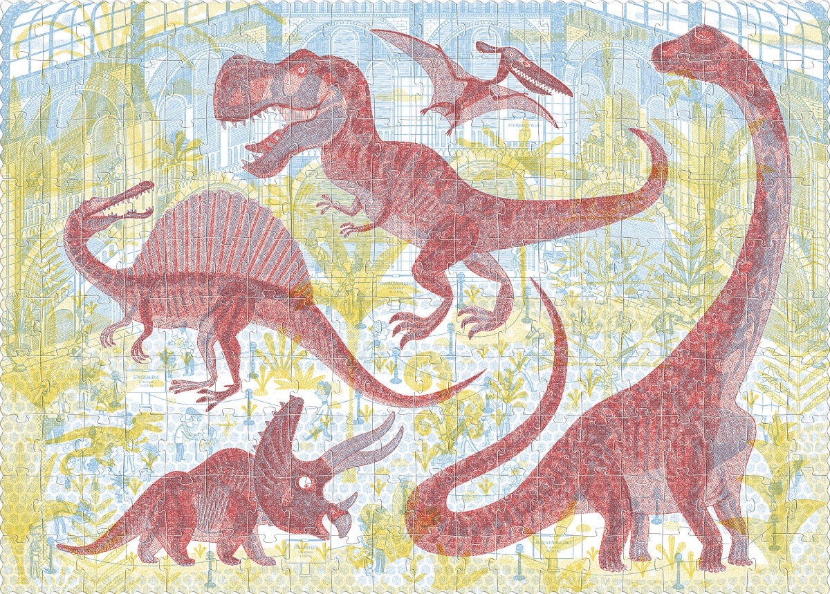 Londji Dinosaur Puzzle for Kids - Educational Wooden Jigsaw Toy with Prehistoric Dinosaurs - Perfect for Learning, Playtime & Gifts