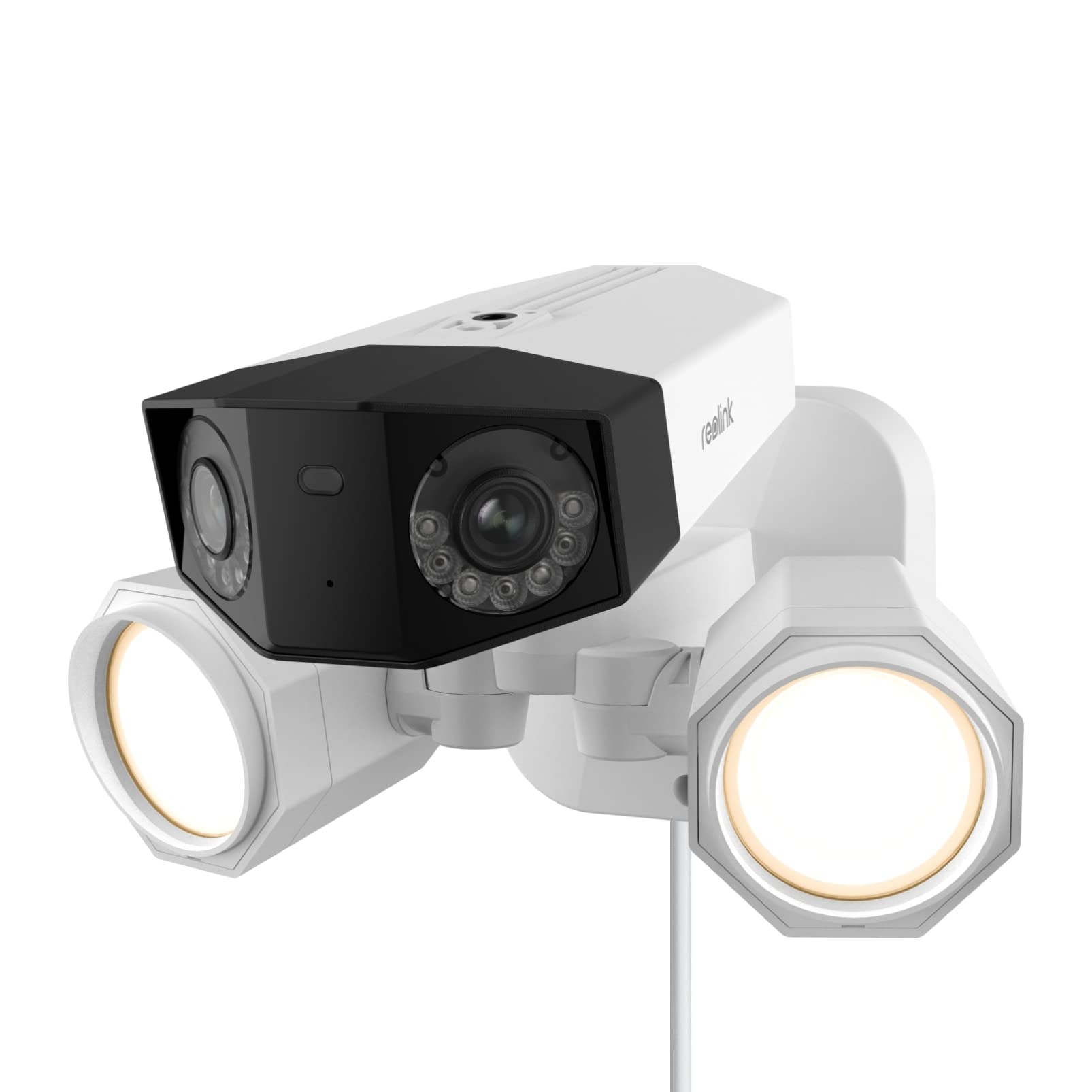 REOLINK 4K PoE Security Floodlight Camera - 180° Ultra-Wide Angle Outdoor IP Camera with Human/Vehicle/Pet Detection, 1800 Lumen LED Floodlights & Two-Way Audio (Renewed) - Perfect for Home Security, Garage Monitoring & Backyard Surveillance