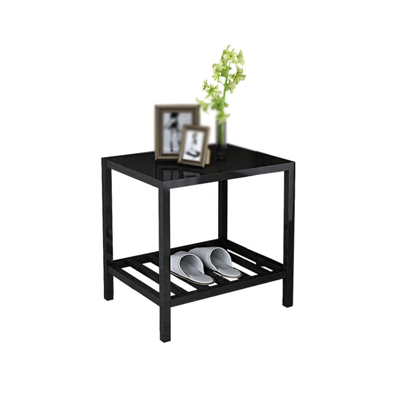 Compact Nightstand with Drawer - Small Space Bedside Table, End Table for Living Room & Bedroom - Perfect for Apartments, Dorms, and Cozy Spaces