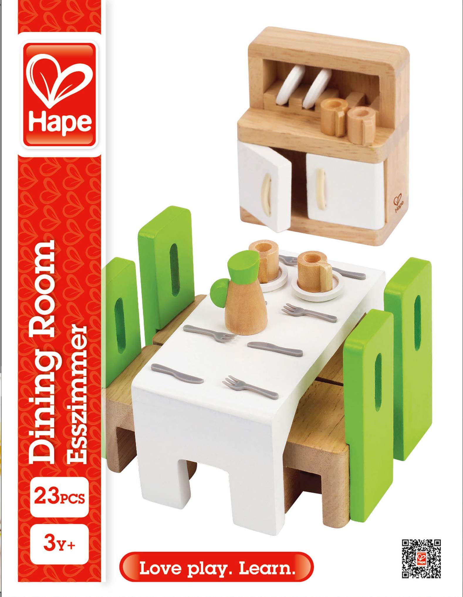 **Hape All Seasons 3-Story Wooden Dollhouse with Furniture & Accessories – Award-Winning Kids Toy, Movable Stairs, Reversible Season Theme – Perfect for Imaginative Play, Gift for Girls & Boys**