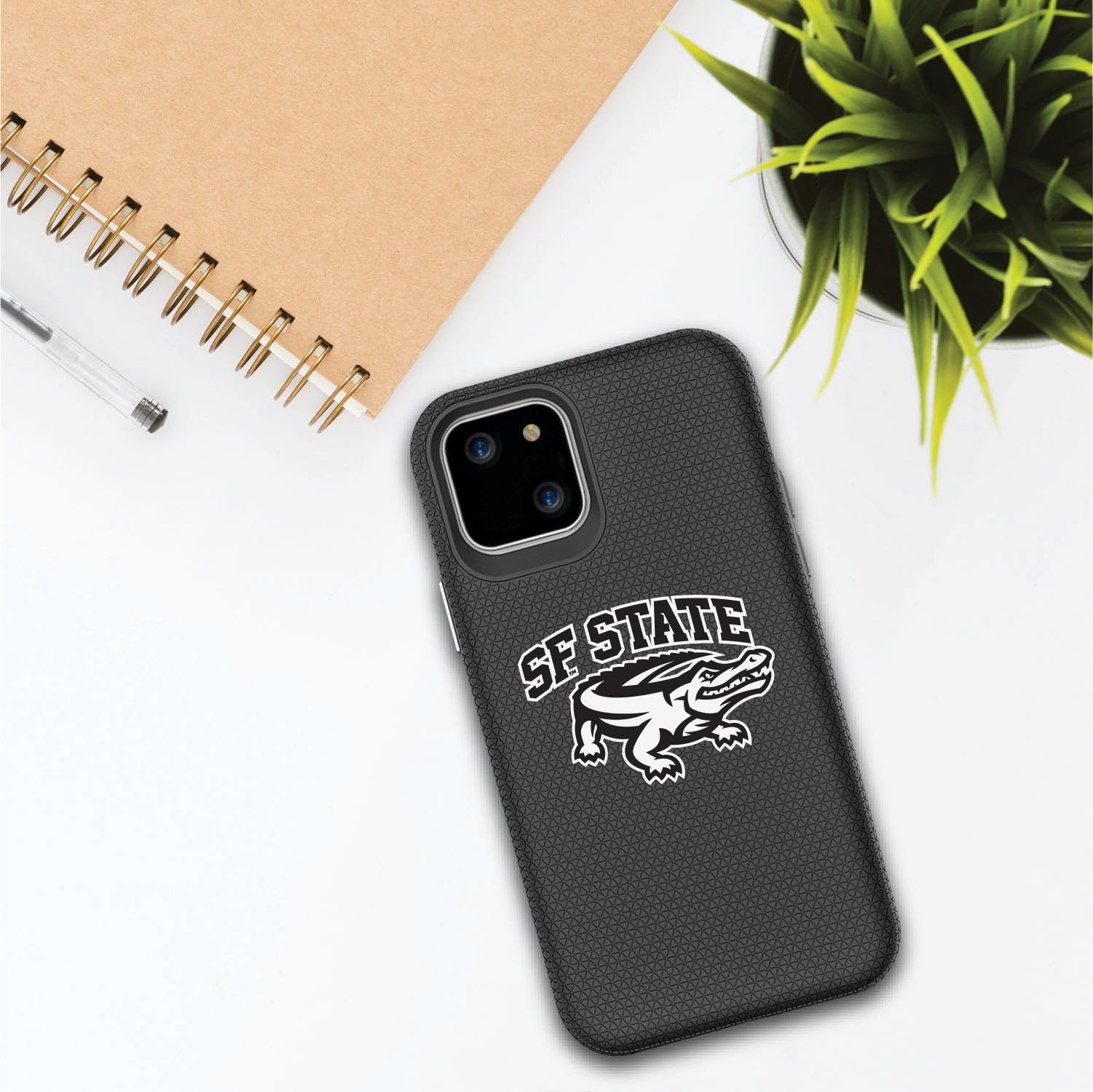 OTM Essentials Durable Shockproof Phone Case for iPhone 12/12 Pro | San Francisco State University Design | Perfect for College Students & Outdoor Activities