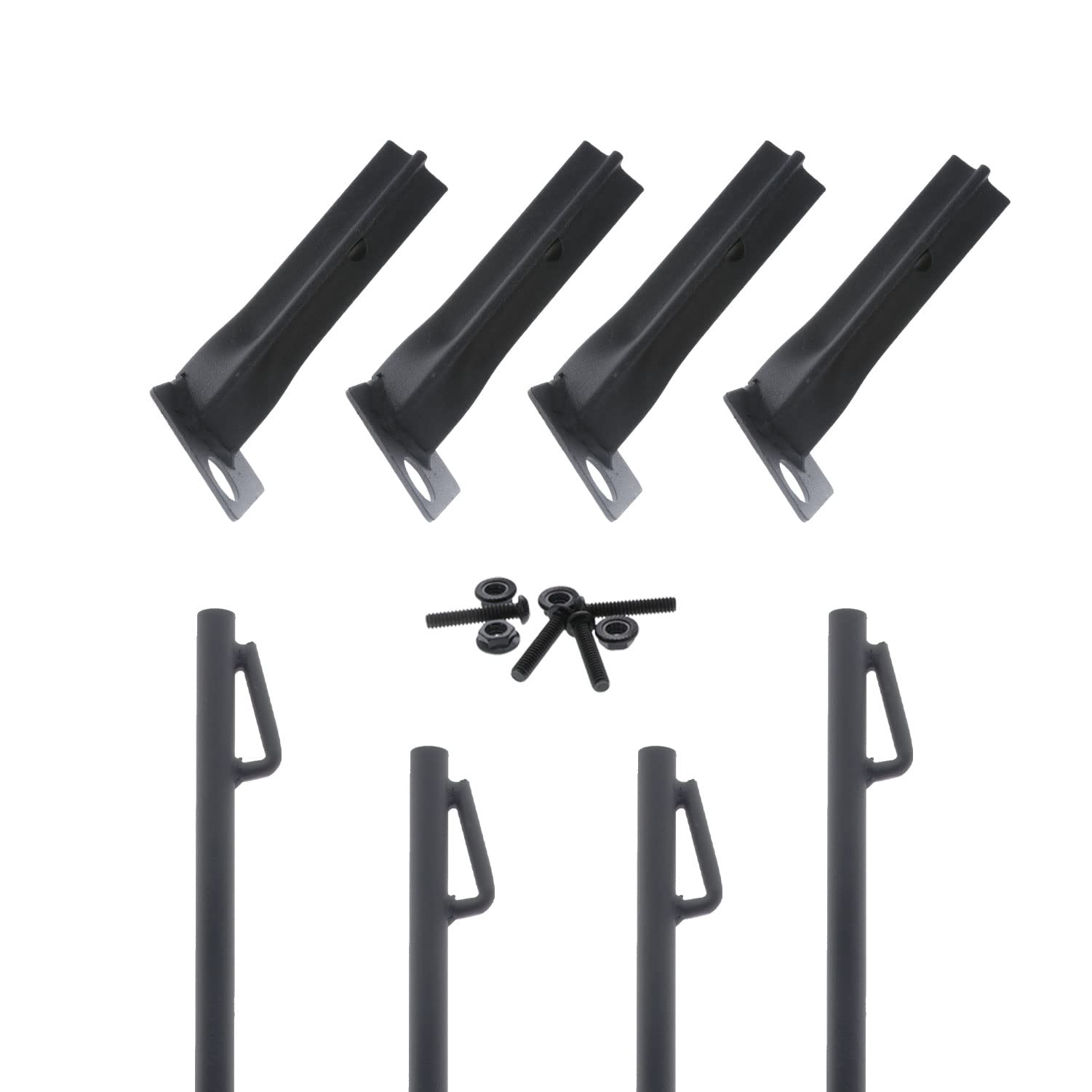 Durable Boss Buck Leg Stake Kit for Game Feeder - 4 Adjustable Feet Adapters Included | Fits Round & Square Legged Feeders | Perfect for Hunting & Wildlife Feeding Stations