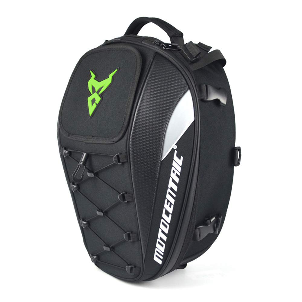 Fesjoy Motorcycle Rear Seat Bag - Waterproof Multifunctional Tail Bag with Shoulder Strap for Helmet Storage | Perfect for Commuting, Road Trips & Adventure Riding