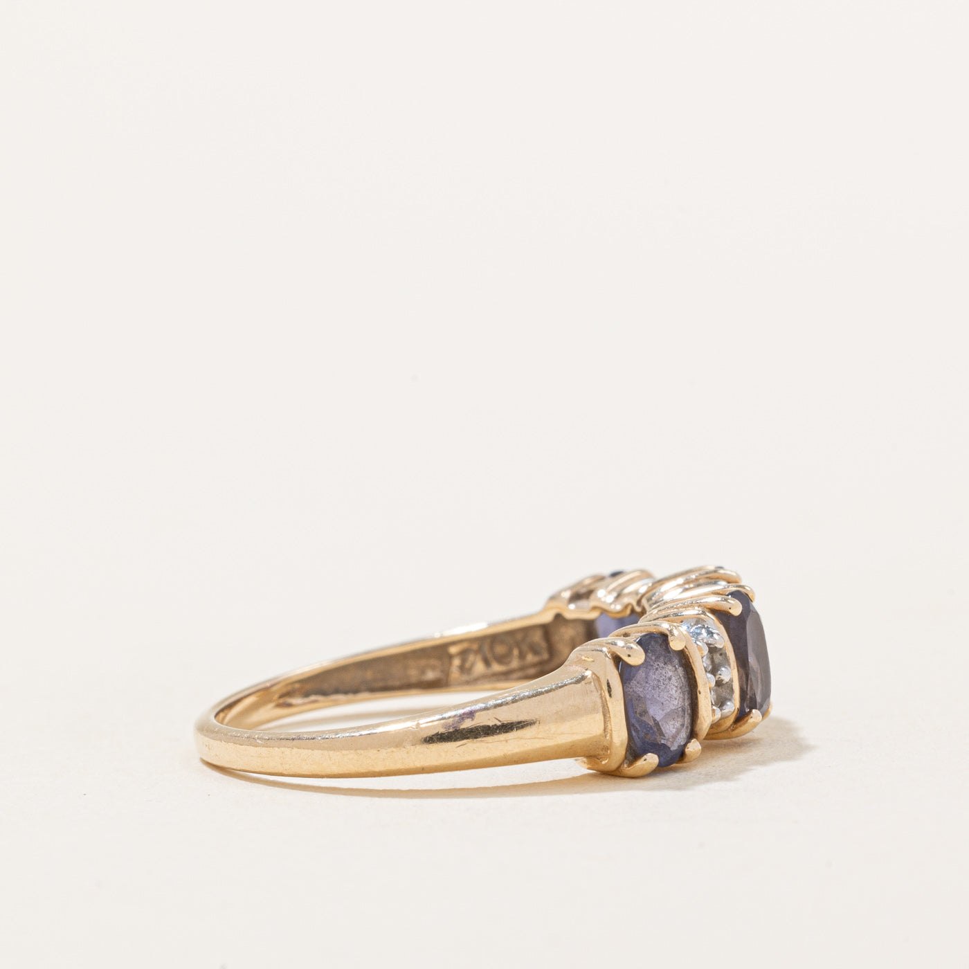 Amethyst & Diamond Ring - 0.70ctw Amethyst with 0.04ctw Diamonds - Size 5.75 - Elegant Purple Gemstone Jewelry for Women - Perfect for Engagement, Anniversary & Special Occasions