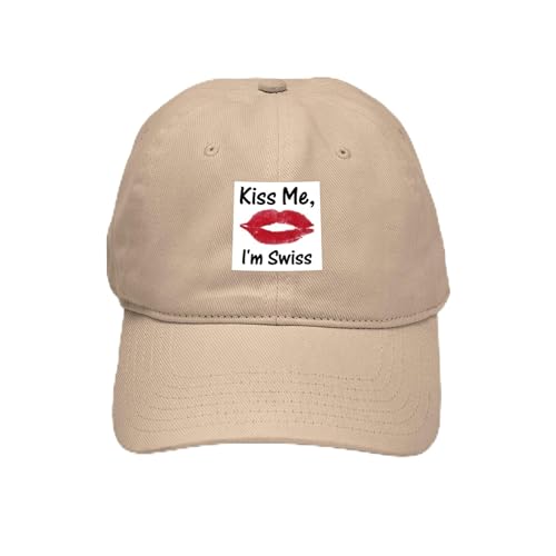 Khaki - Kiss Me, I'm Swiss Cap