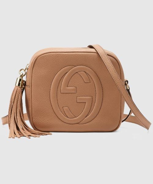 Gucci Soho Small Leather Disco Bag in Rose Beige | Crossbody Purse for Women | Perfect for Date Night, Parties & Everyday Use
