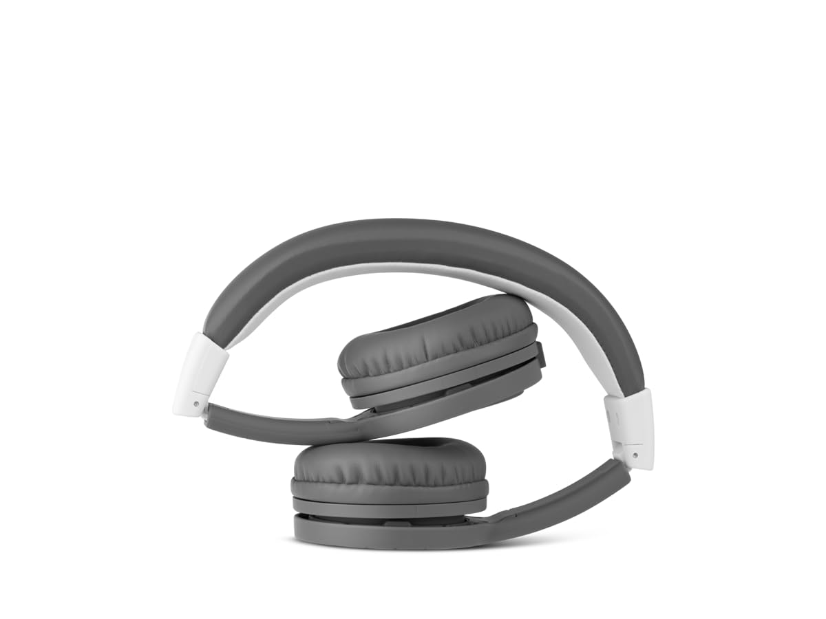 Tonies Foldable Headphones - Lightweight & Comfortable Wireless Headphones with Noise Cancelling, Grey (Model 10002568) for Kids, Travel, Work & Study