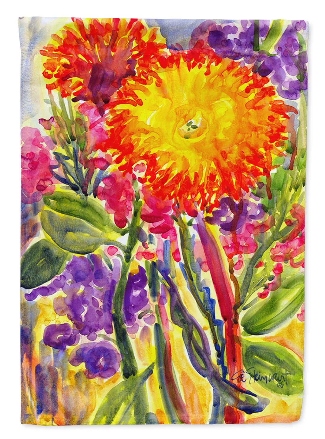 Caroline's Treasures 6077GF Multicolor Aster Garden Flag - Decorative Outdoor Yard Banner for Mailbox, Patio, Flower Beds & Lawn Decor | Weather-Resistant Garden Art for All Seasons