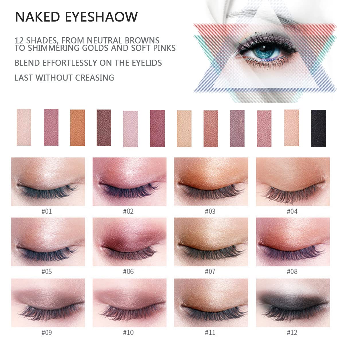 All-in-One Makeup Kit for Women - 12 Color Naked Eyeshadow Palette, 2 Foundations, Eyeliner, Mascara, 2 Lipsticks & Makeup Brushes | Perfect Gift Set for Women, Girls & Teens | Great for Daily Use, Parties & Special Occasions