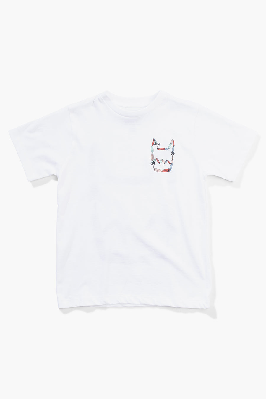 Boys Munster Kids Island Way White T-Shirt - Soft Cotton Tee for Casual Wear, School & Playtime