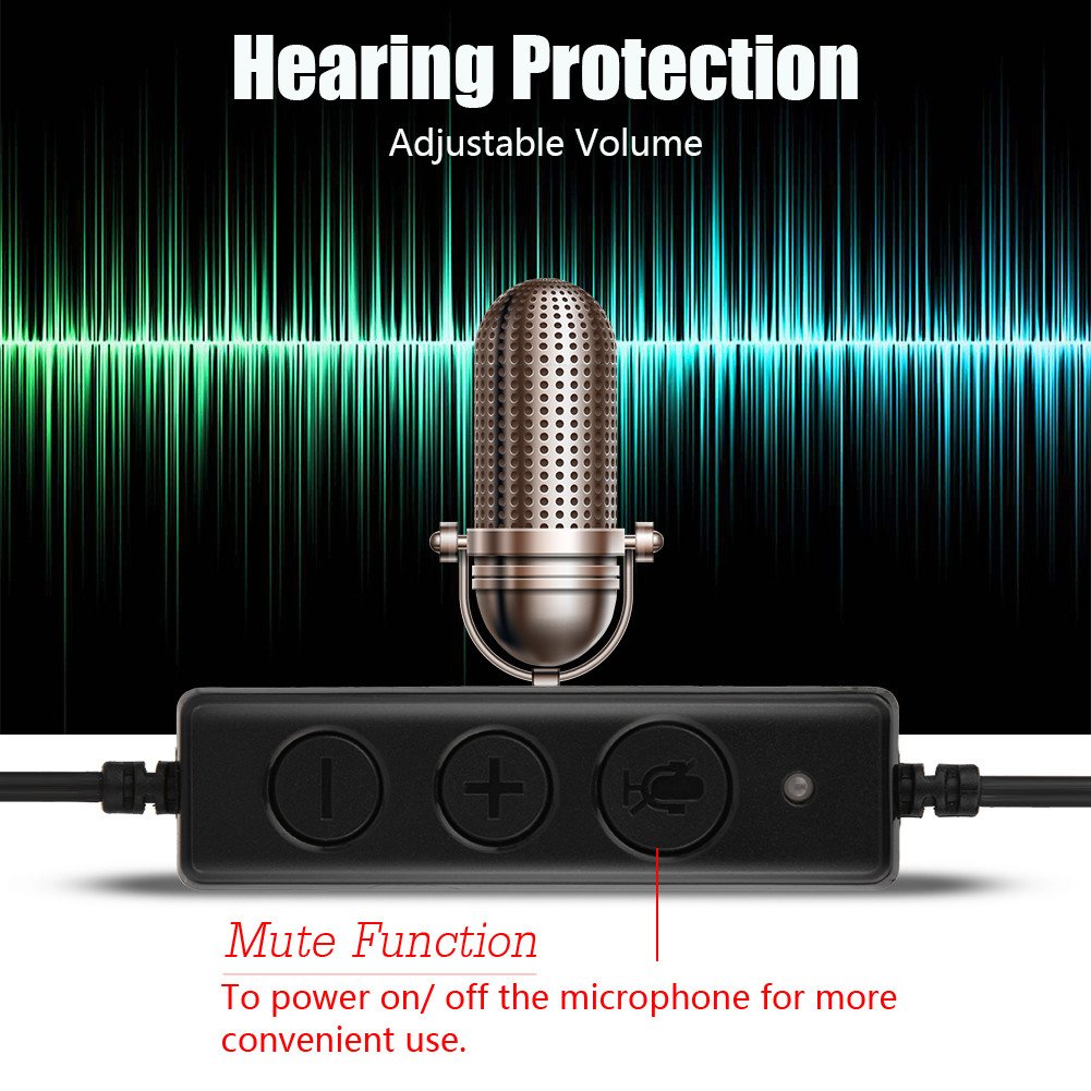 Socobeta USB Headset with Noise Cancelling Microphone - Professional Call Center Headphones for Clear Communication | Perfect for Office, Remote Work & Customer Service
