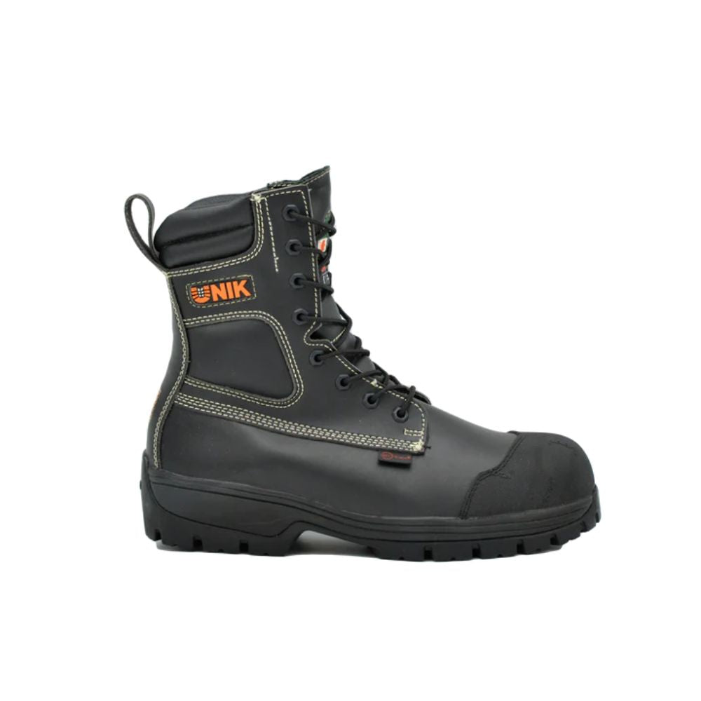 UNIK Terminator Men's 8 Composite Toe 5E Safety Work Boots with Vibram Outsole - Heavy Duty Construction for Oil Rig, Warehouse & Industrial Work