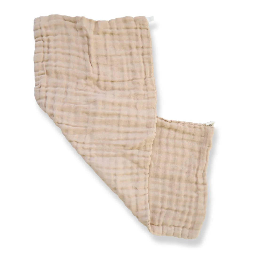 Premium Cotton Muslin Burp Cloths - Soft & Absorbent 2-Pack (Brown) - Ideal for Baby Spit-Up, Feeding & Diaper Changes