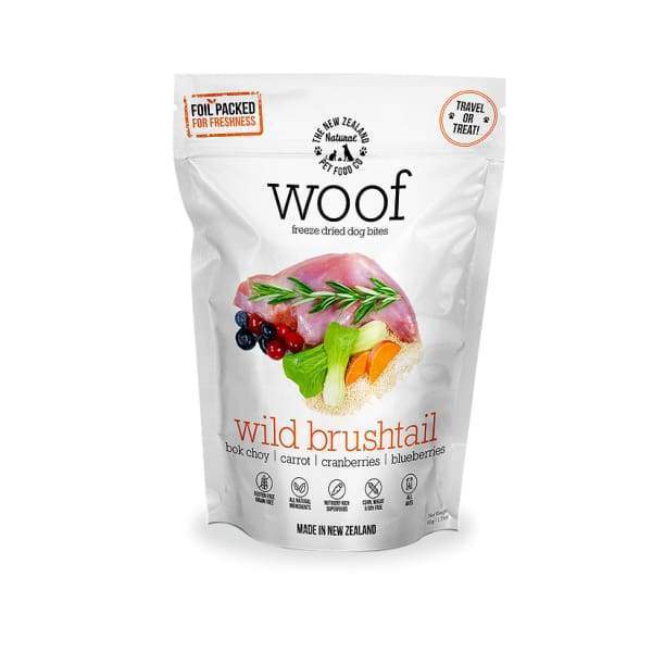 Freeze-Dried Raw Dog Food - WOOF Wild Brushtail | High-Protein, Grain-Free | 2 Size Options for Small & Large Dogs | Perfect for Training, Travel & Outdoor Adventures