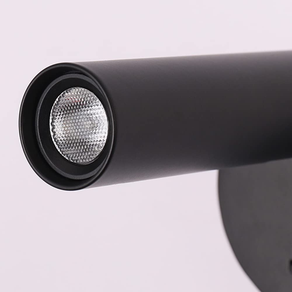 Modern LED Headboard Spotlight - Round Wall Lamp with Switch, 350° Rotatable & 90° Foldable - Bedside Reading Light for Bedroom, Hotel & Home Decor - Perfect for Reading, Ambience Lighting and Wall Accent
