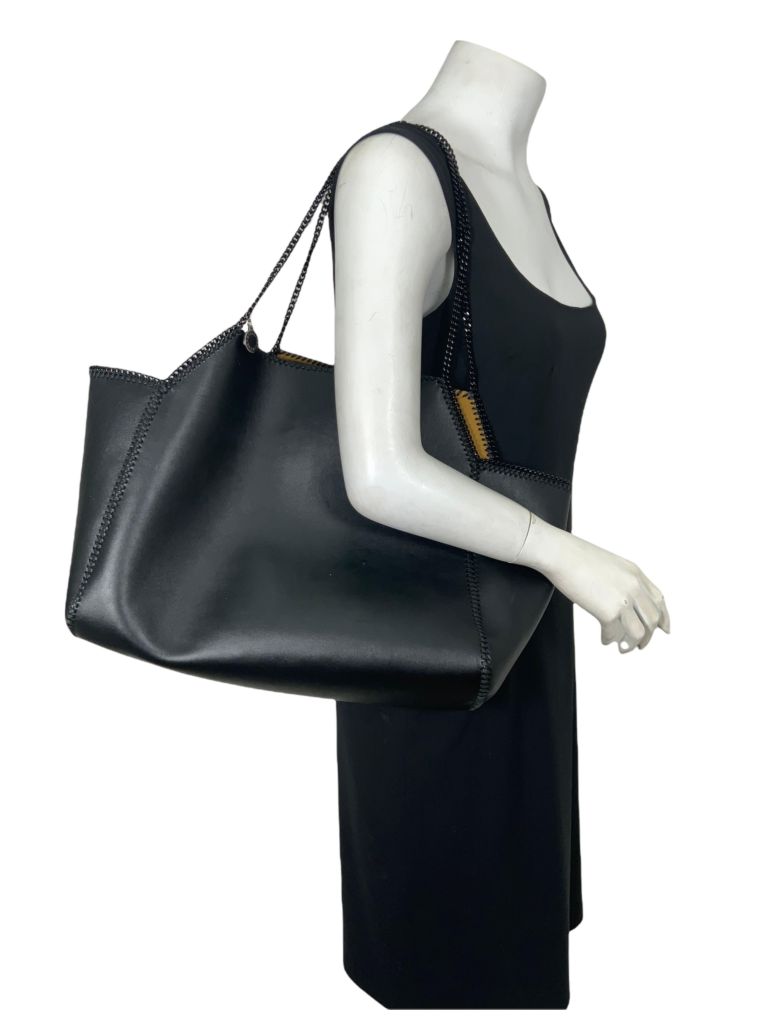 Stella McCartney Reversible Falabella Medium Tote Bag - Luxury Vegan Leather Shoulder Bag for Women | Perfect for Work, Travel & Everyday Use
