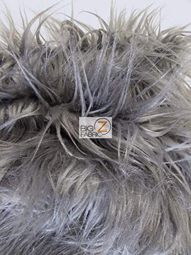 Premium Faux Fur Fabric by The Yard - Soft Gorilla Animal Long Pile Material for DIY Coats, Costumes, Scarves, Rugs & Fashion Accessories (White) - Perfect for Winter Fashion, Home Decor & Craft Projects