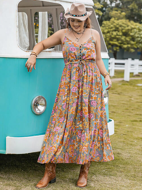 Plus Size Summer Maxi Dress for Women - Flowy Long Boho Beach Dress with Pockets | Perfect for Vacations, Weddings & Casual Outings