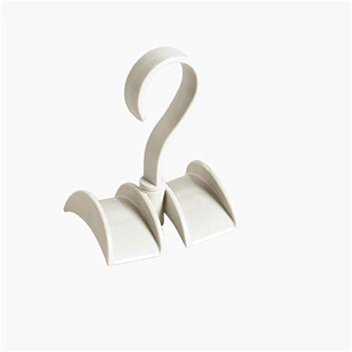 360° Rotating Coat Hangers - Space Saving Closet Organizer with Adjustable Hooks for Handbags, Purses & Scarves | Beige Home Storage Solution for Bedroom, Closet & Entryway Organization