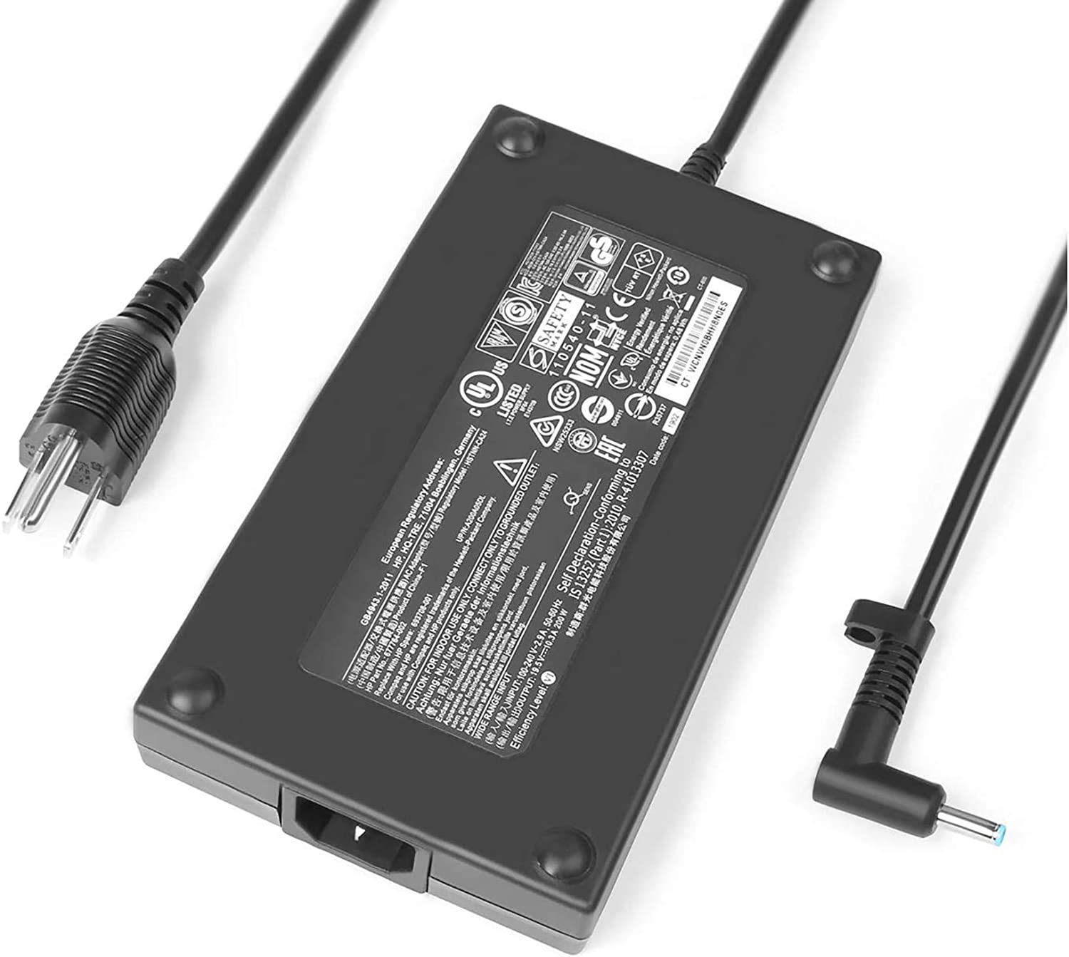 200W 19.5V 10.3A HP OMEN & ZBook Laptop Charger Power Adapter - Compatible with HP OMEN 15/17, ZBook 15/17 G3-G5, Pavilion Gaming 15-cx (TPN-CA03, L00818-850, 835888-001, TPN-DA10) - Perfect for Gaming & Workstations