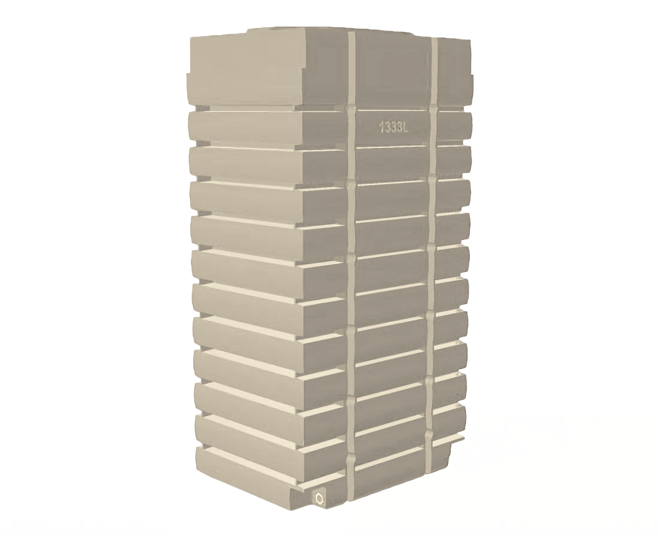 1333L Fat Thin Tank - High Capacity Water Storage for Home, RV, Camping & Emergency Preparedness