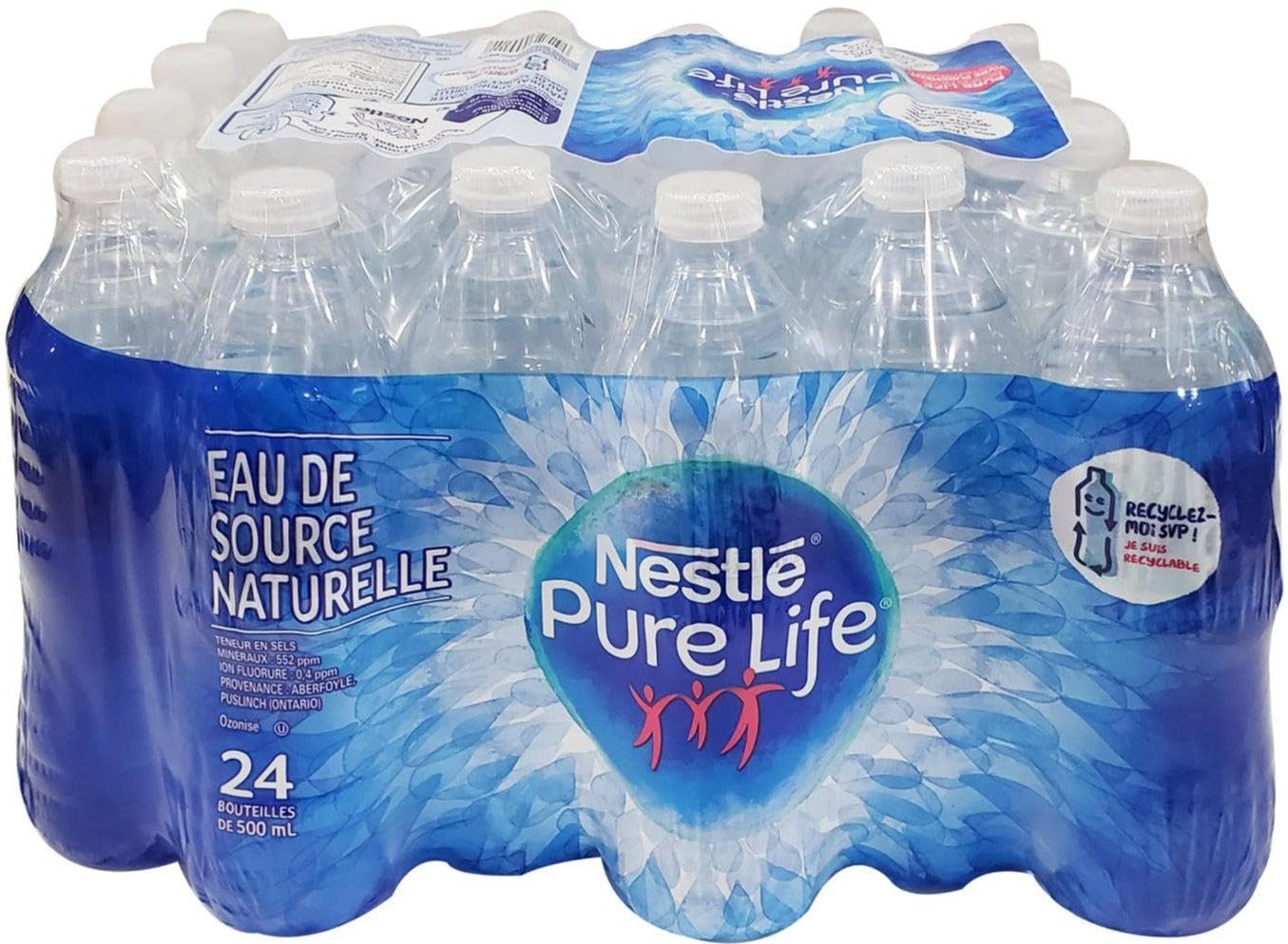Purelife Bottled Drinking Water 500ml (16.9 oz) Pack of 24 | Premium Purified Spring Water | Perfect for Home, Office, Gym & Outdoor Activities