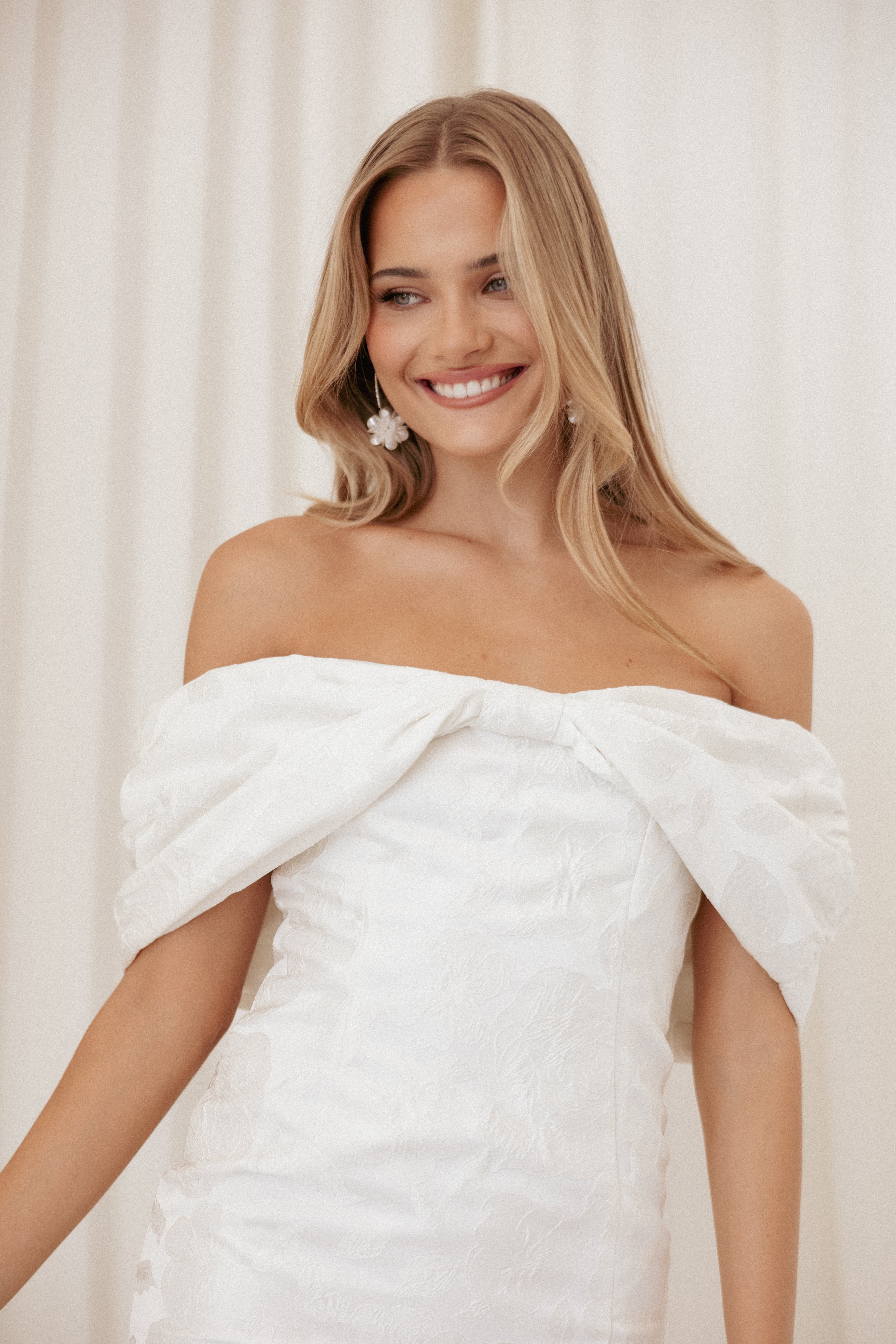 Kaeli Mini Dress for Women - Elegant White Summer Party Dress | Perfect for Weddings, Dates & Night Out