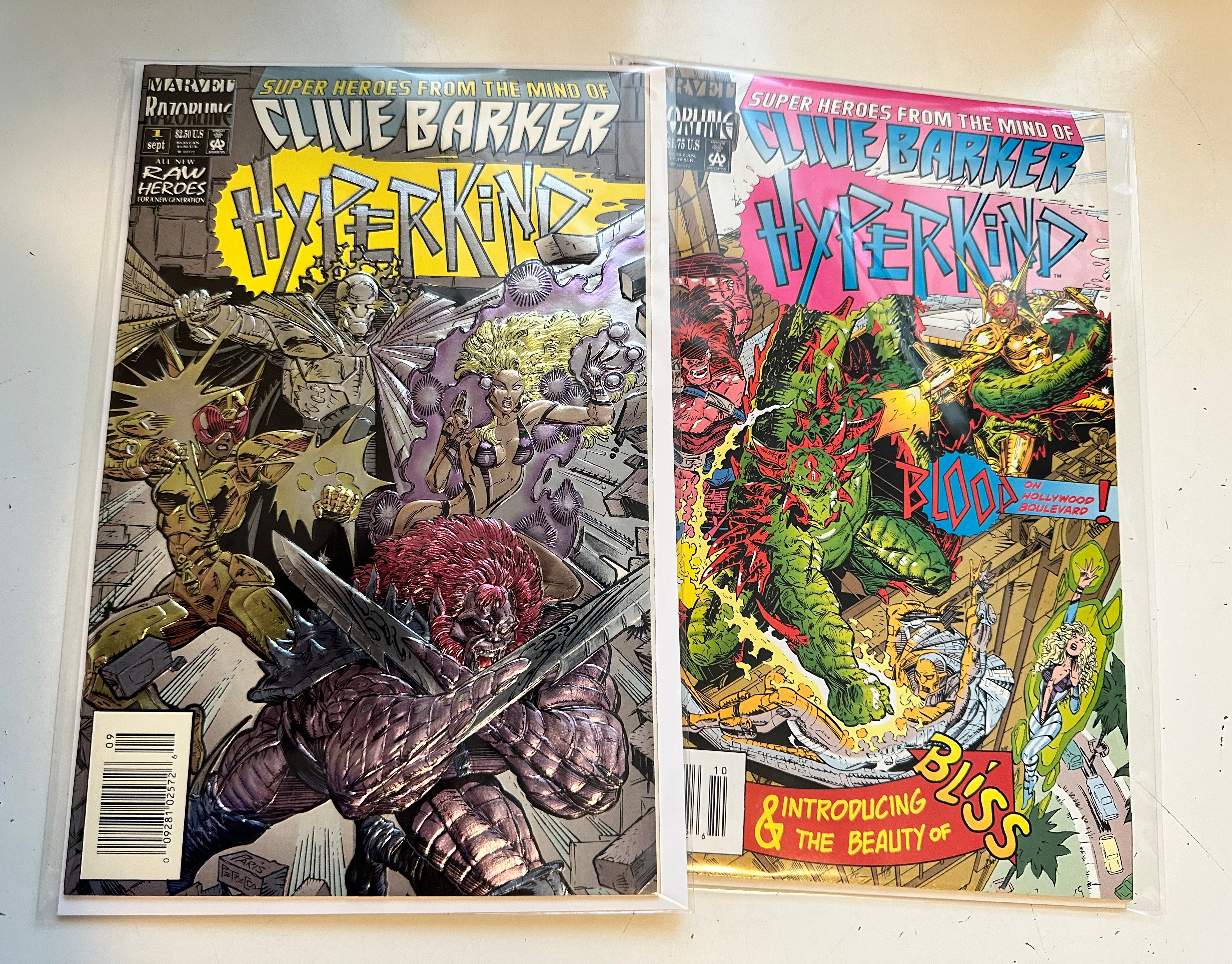 Clive Barker Hyperkind #1 and #2 Comic Books - Horror Graphic Novels Collection for Adults | Perfect for Horror Fans, Comic Collectors & Halloween Gifts