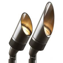 FX NPZDCBZ NP 3LED Up Light with ZDC, Bronze Metallic - Modern Landscape Lighting for Gardens, Pathways, and Outdoor Decor