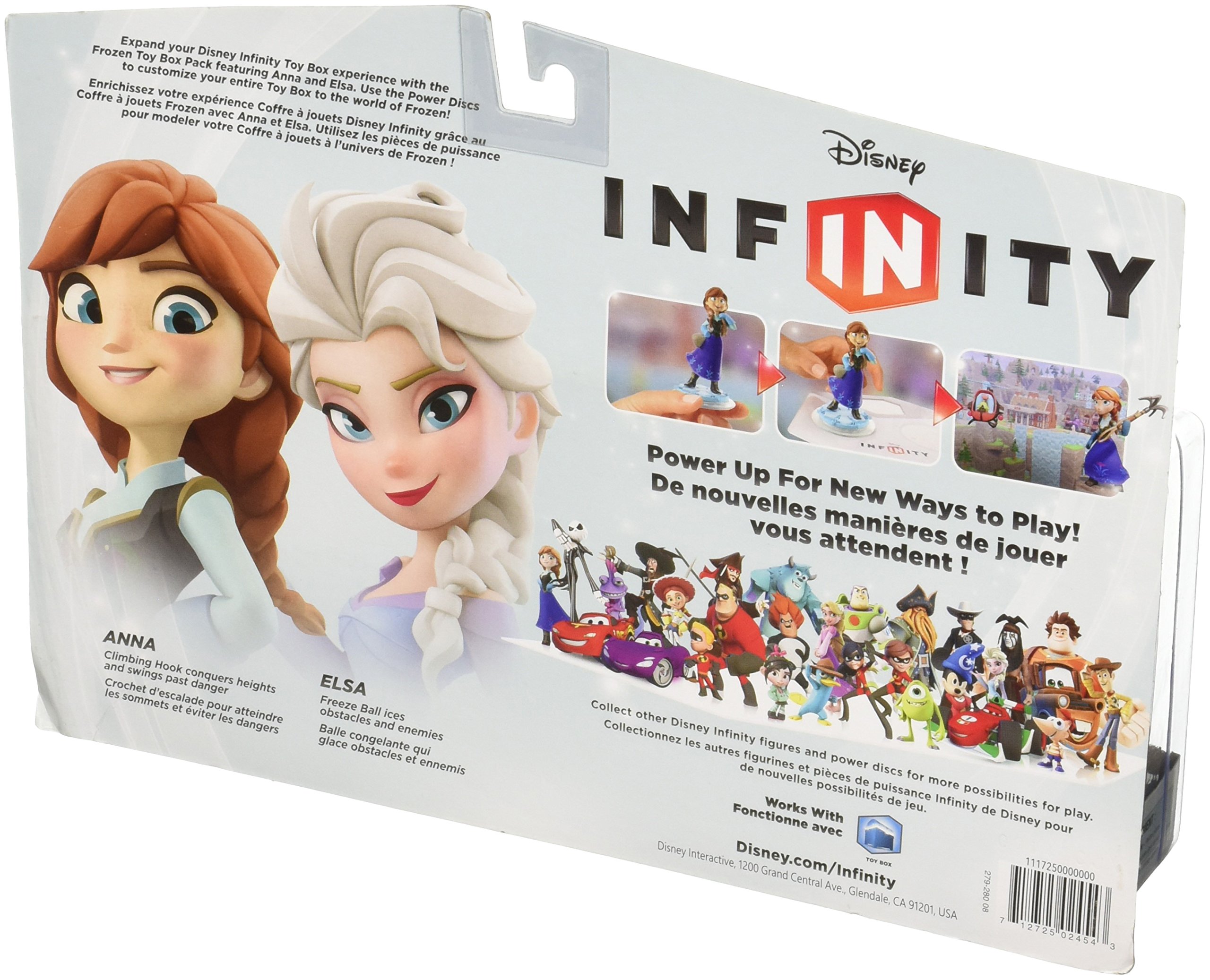 Disney Infinity Frozen Toy Box Set - Elsa & Anna Action Figures with Accessories - Perfect for Kids' Playtime, Collectibles & Disney Fans