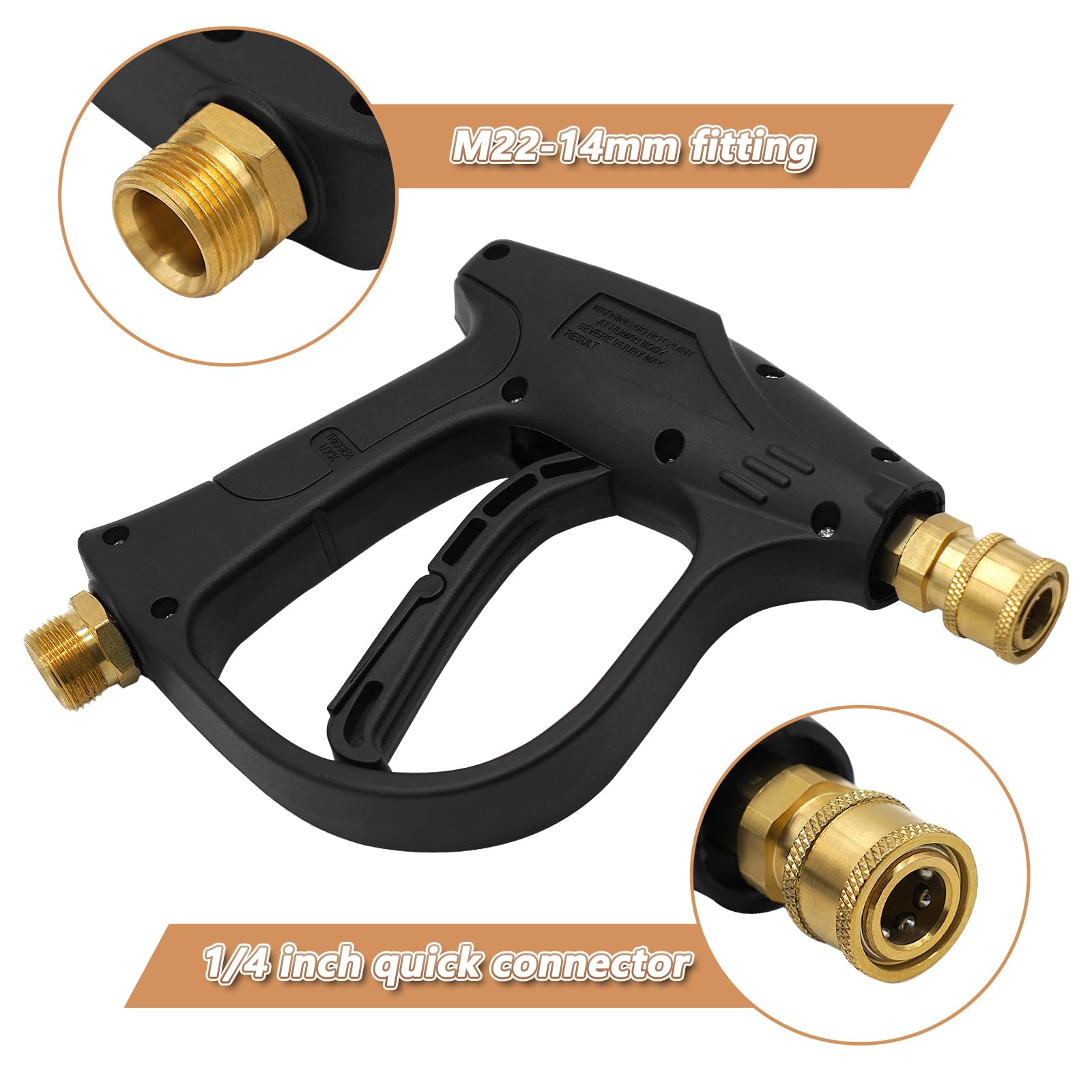 **DERMAL Snow Foam Cannon for Pressure Washer - 1/4 Inch Quick Connector, 4000 PSI High Pressure Washer Gun with Adjustable Nozzle - Perfect for Car Washing, Motorcycle, and Home Cleaning**