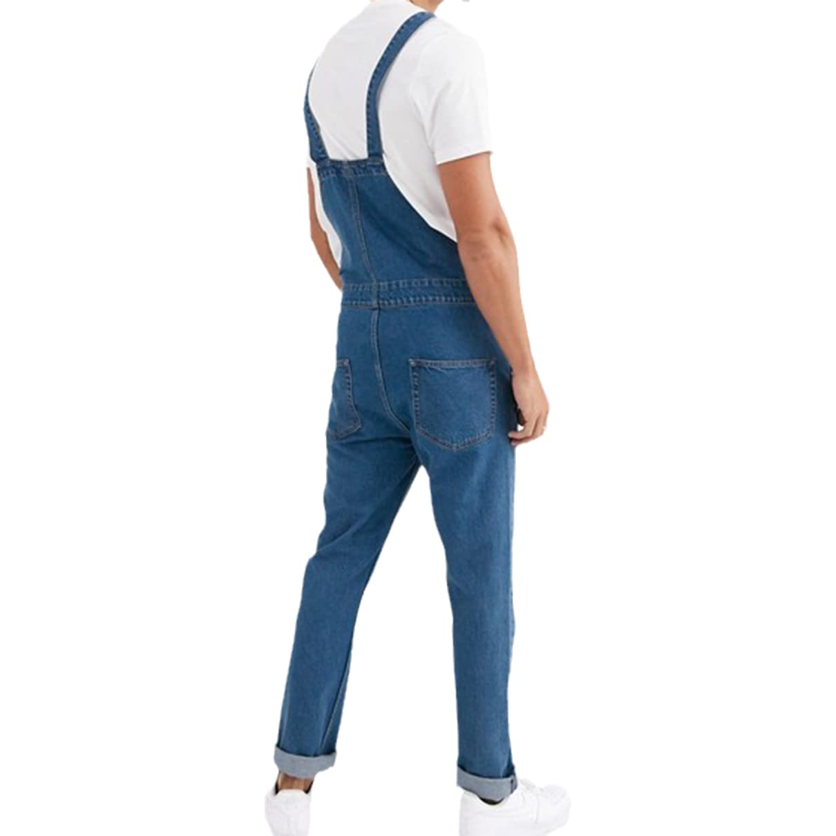 Men's Slim Fit Stretch Denim Overalls - Comfortable & Stylish Dungarees for Work, Casual Wear & Outdoor Activities