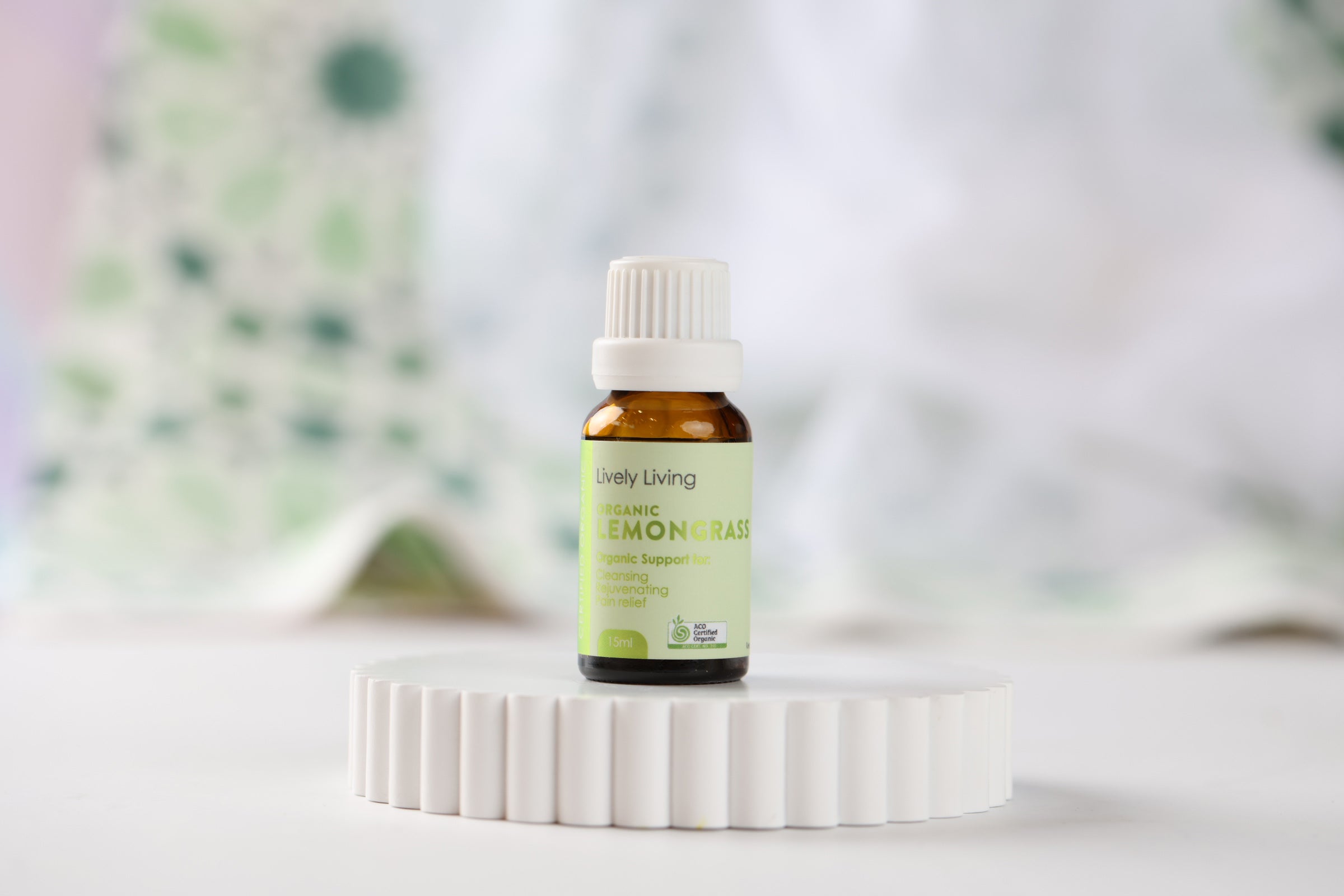 Organic Lemongrass Essential Oil 15ml - 100% Pure, Natural Aromatherapy Oil for Relaxation, Stress Relief & Skin Care - Perfect for Diffusers, Massage & DIY Beauty Products