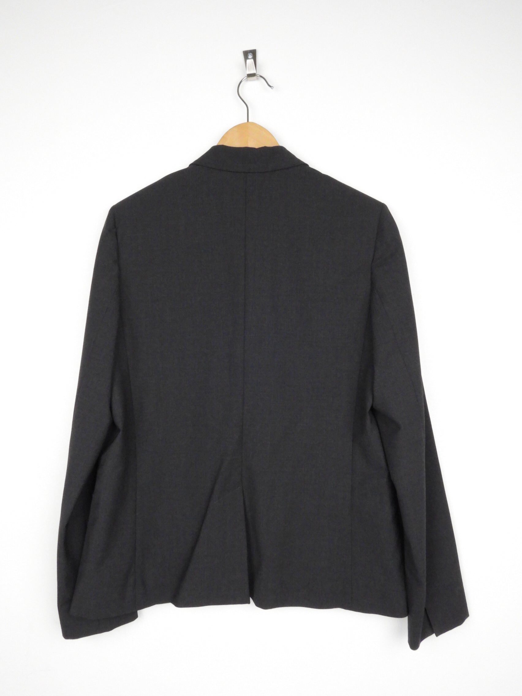 Brunello Cucinelli Grey Lightweight Wool Monili Trim Blazer Jacket Size 44 | Elegant Women's Business Blazer for Office Wear & Formal Occasions