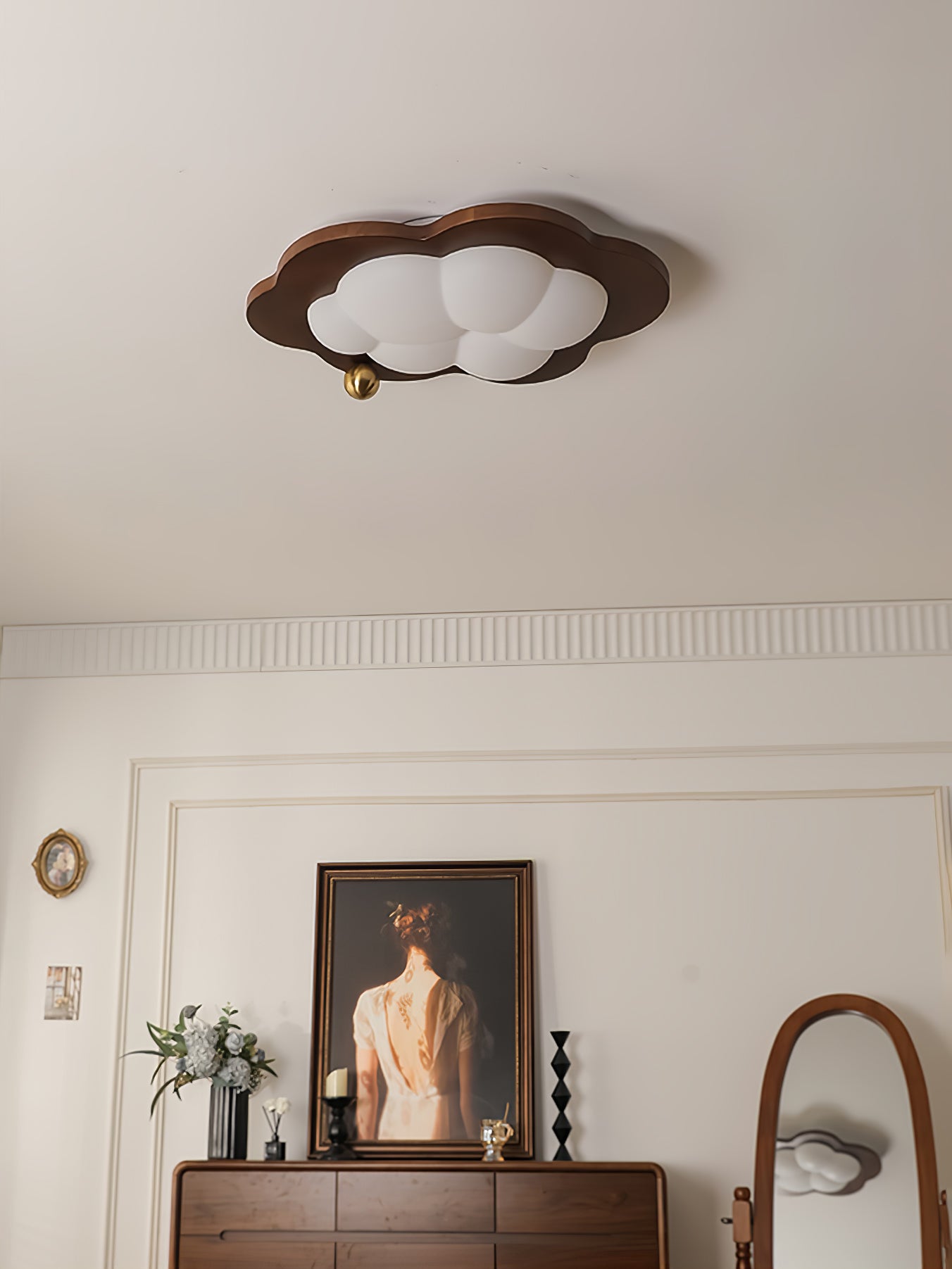 Dreamscape Ceiling Light Fixture - Modern LED Flush Mount Lighting for Bedroom, Living Room & Kitchen - Energy Efficient Home Decor with Dimmable Warm White Light