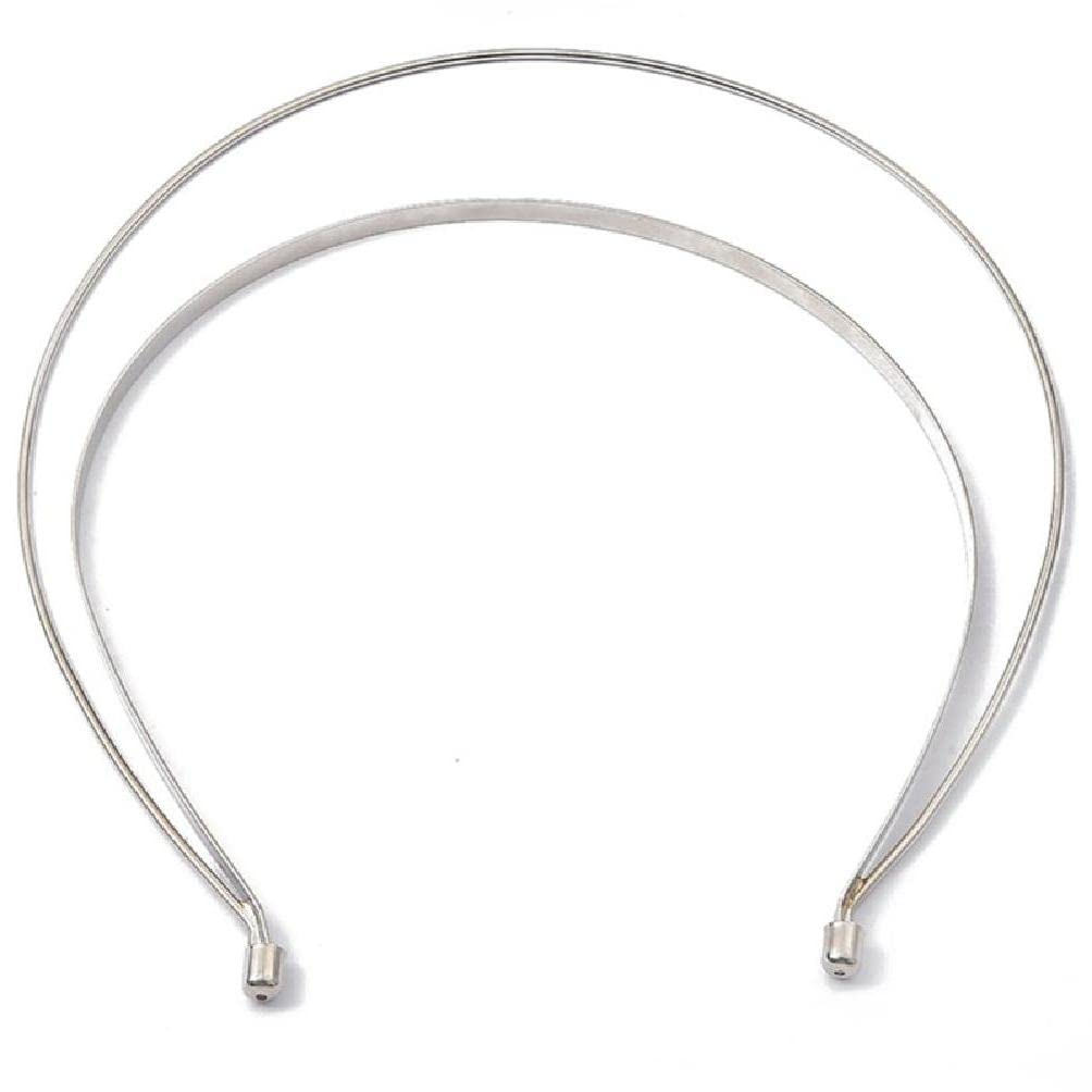 Elegant Gold Metal Headband for Women & Men - Thin Double Layered DIY Hair Hoop for Crafts, Washing Face & Daily Use | Perfect Hair Accessory for Students & Fashion Lovers