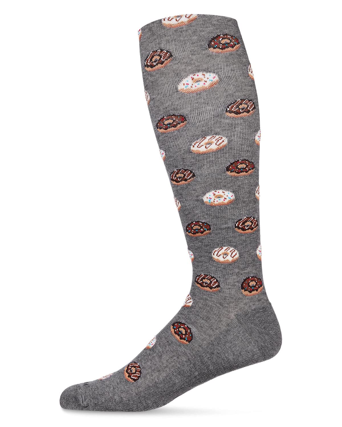 MeMoi Donuts 8-15mmHg Men's Bamboo Blend Compression Socks for Circulation & Recovery - Perfect for Running, Travel & Varicose Vein Relief
