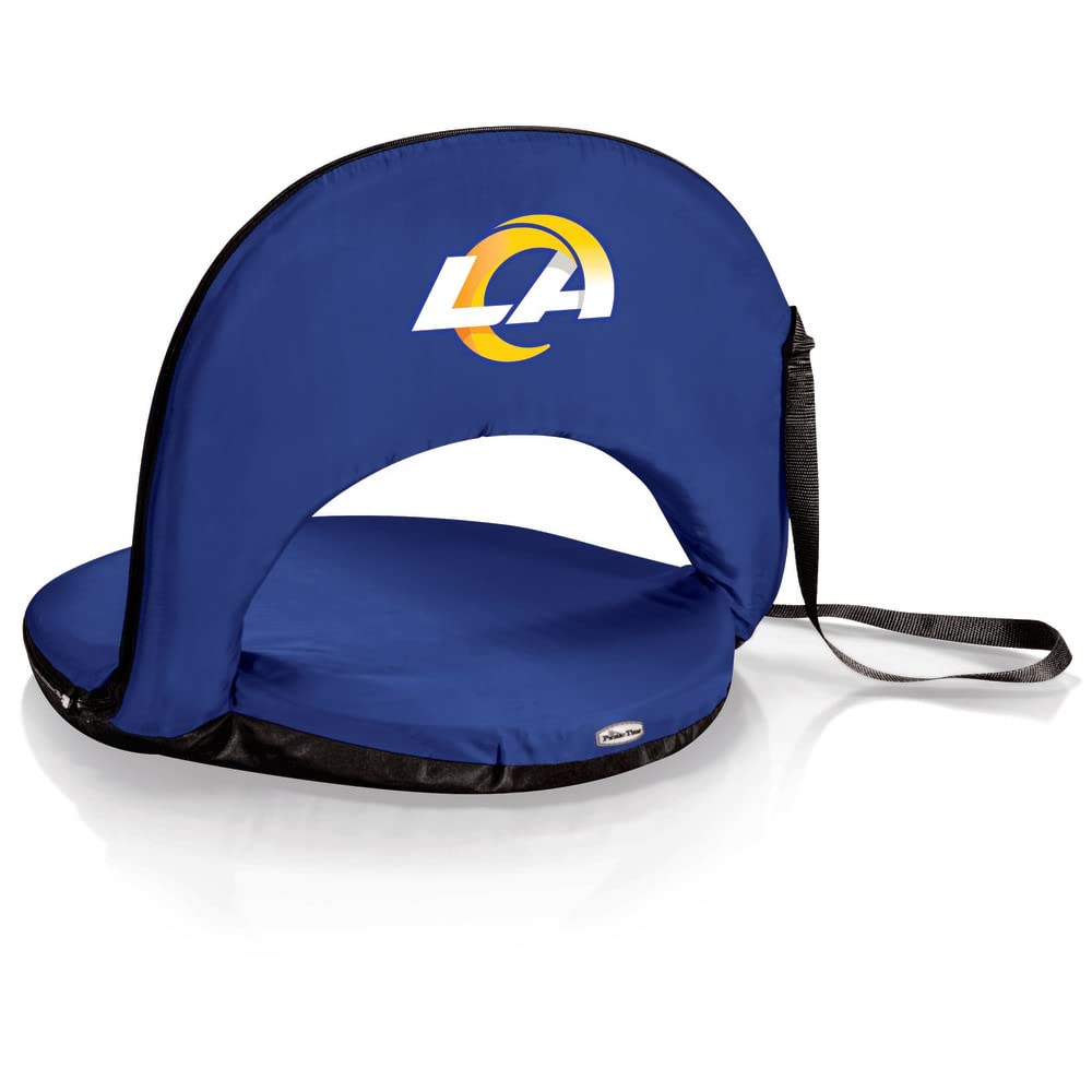 PICNIC TIME Navy Denver Broncos Oniva Stadium Seat - Portable Stadium Cushion for Football Games, Tailgating, Outdoor Events & Sports Matches
